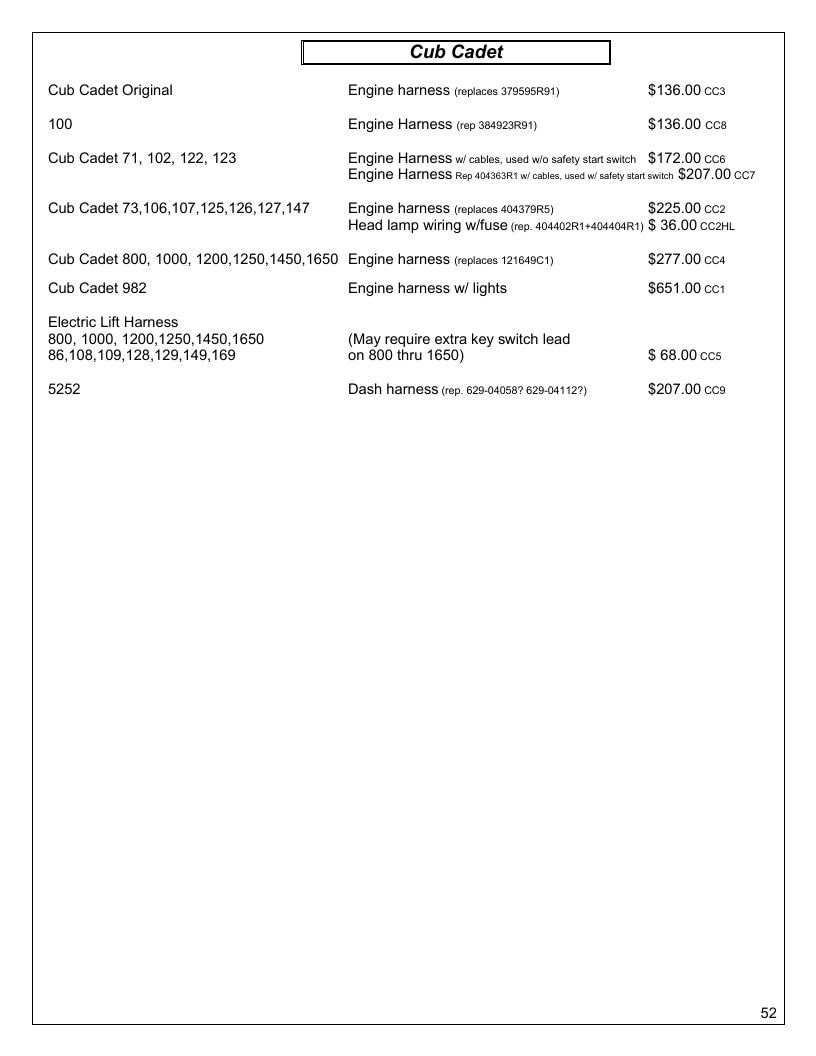 Agri-Services Wiring Harness Specialists Wiring Harness Catalog Weekly Ad January 1 - December 31, 2026