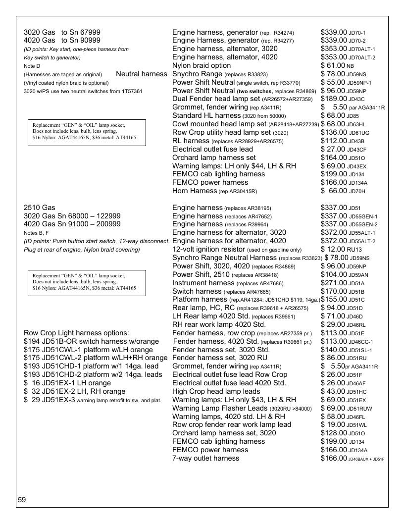 Agri-Services Wiring Harness Specialists Wiring Harness Catalog Weekly Ad January 1 - December 31, 2026