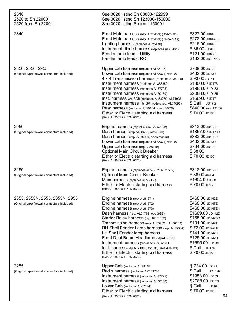 Agri-Services Wiring Harness Specialists Wiring Harness Catalog Weekly Ad January 1 - December 31, 2026
