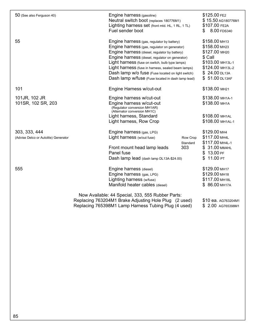 Agri-Services Wiring Harness Specialists Wiring Harness Catalog Weekly Ad January 1 - December 31, 2026