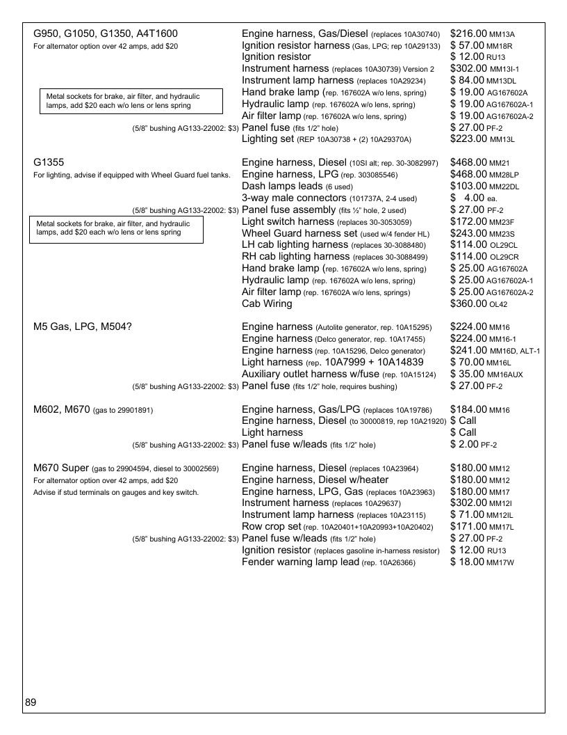Agri-Services Wiring Harness Specialists Wiring Harness Catalog Weekly Ad January 1 - December 31, 2026