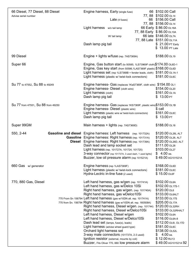Agri-Services Wiring Harness Specialists Wiring Harness Catalog Weekly Ad January 1 - December 31, 2026
