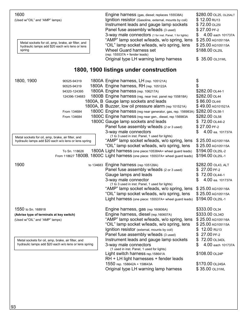 Agri-Services Wiring Harness Specialists Wiring Harness Catalog Weekly Ad January 1 - December 31, 2026