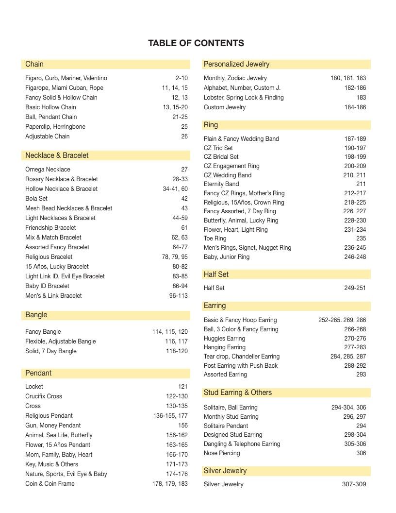 AZ Findings 14K Jewelry Catalog Weekly Ad January 1 - December 31, 2026
