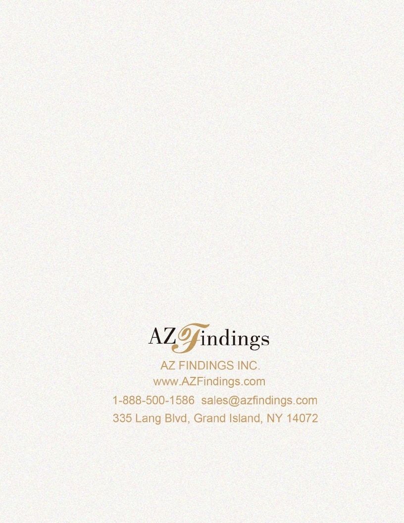 AZ Findings 14K Jewelry Catalog Weekly Ad January 1 - December 31, 2026