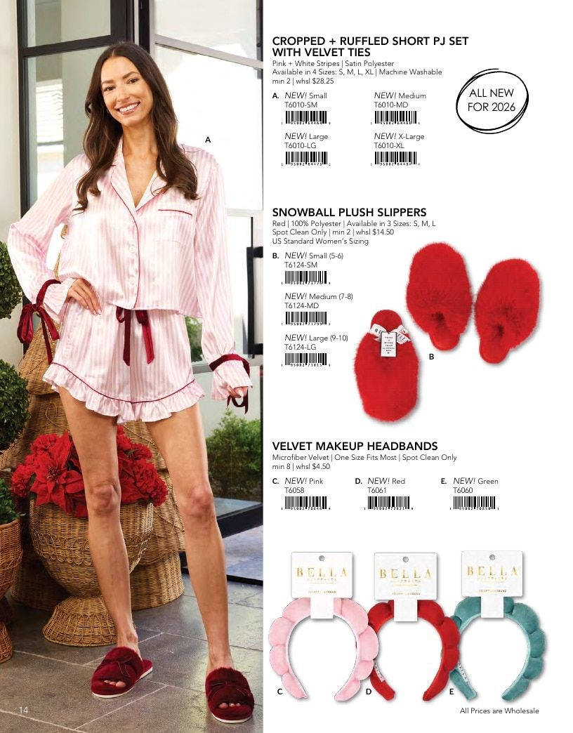 BELLA Sleep + Spa Fall Sleepwear and Spa Catalog Weekly Ad January 1 - December 31, 2026