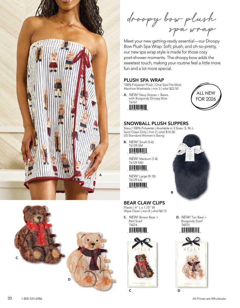 BELLA Sleep + Spa Fall Sleepwear and Spa Catalog Weekly Ad January 1 - December 31, 2026