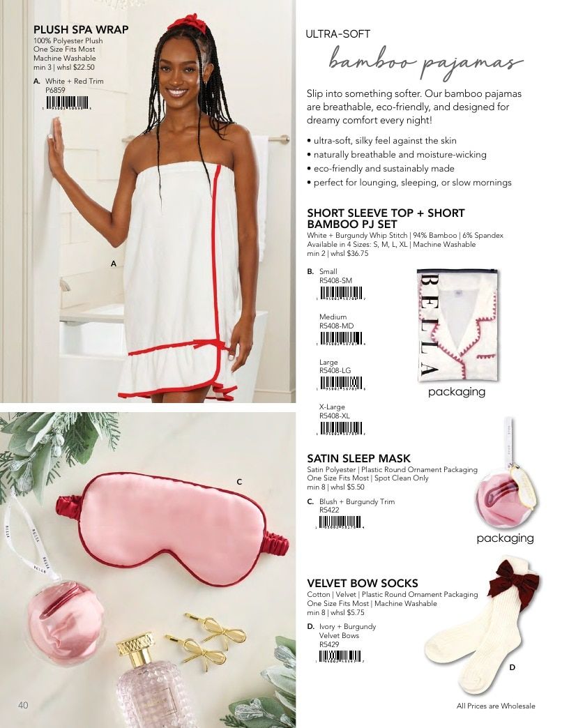 BELLA Sleep + Spa Fall Sleepwear and Spa Catalog Weekly Ad January 1 - December 31, 2026