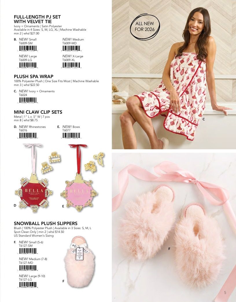 BELLA Sleep + Spa Fall Sleepwear and Spa Catalog Weekly Ad January 1 - December 31, 2026