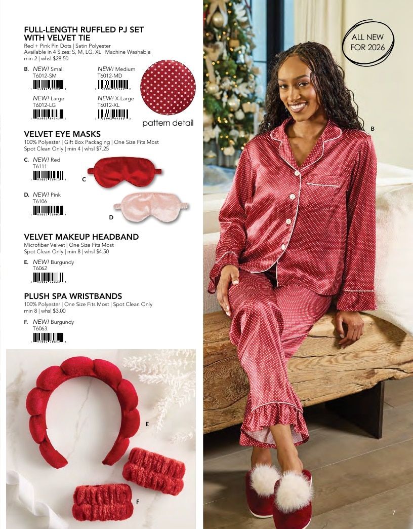 BELLA Sleep + Spa Fall Sleepwear and Spa Catalog Weekly Ad January 1 - December 31, 2026