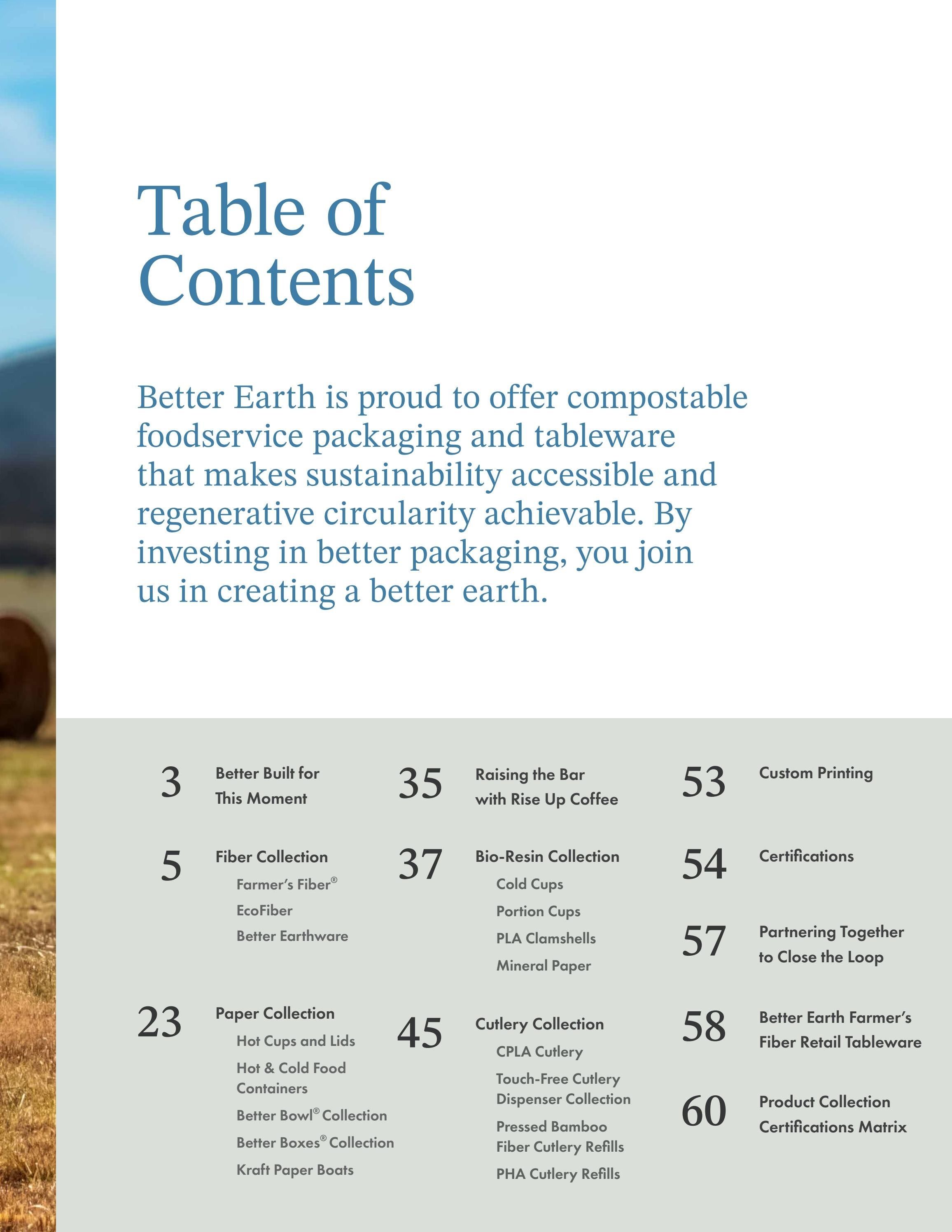 Better Earth Compostable Foodservice Products Catalog Weekly Ad January 1 - December 31, 2026