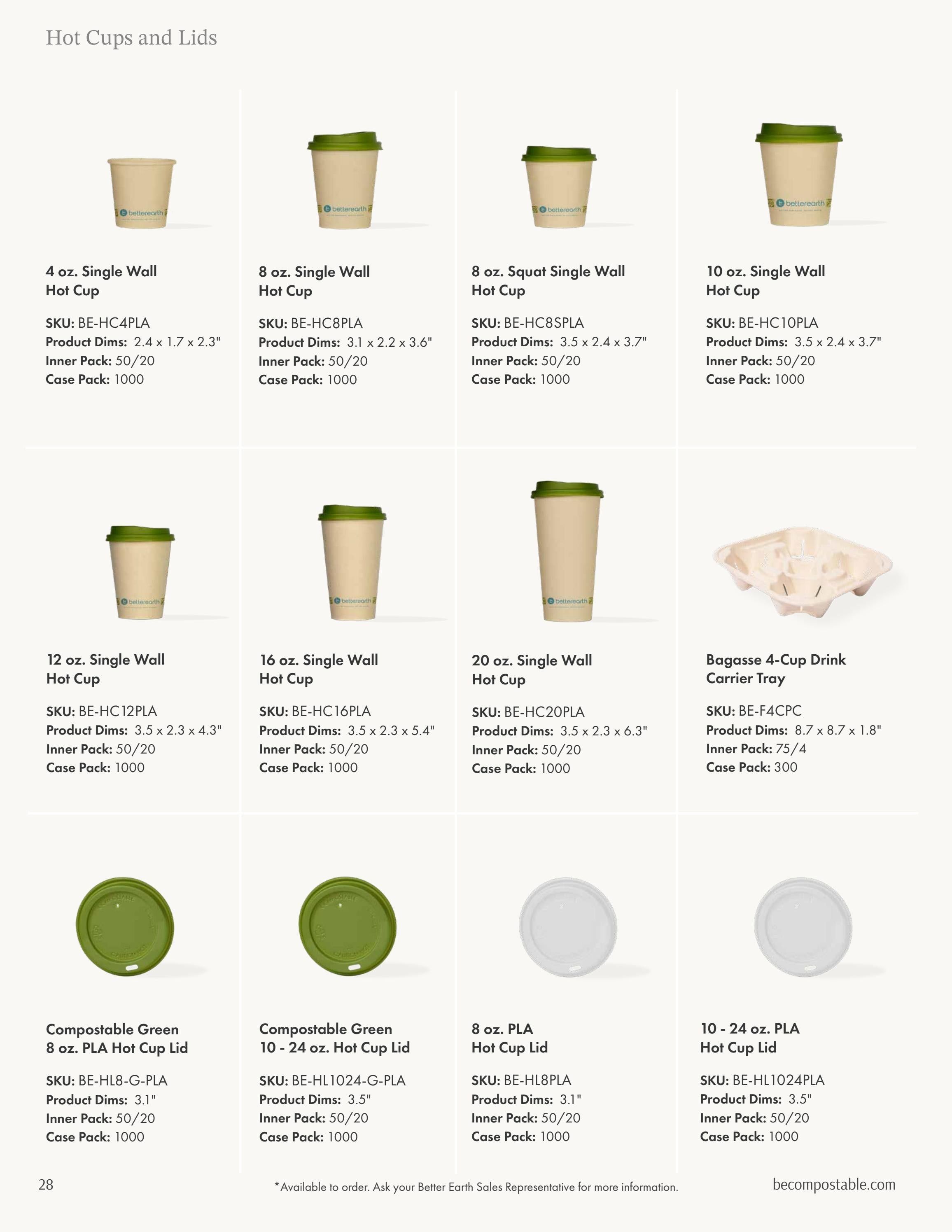 Better Earth Compostable Foodservice Products Catalog Weekly Ad January 1 - December 31, 2026
