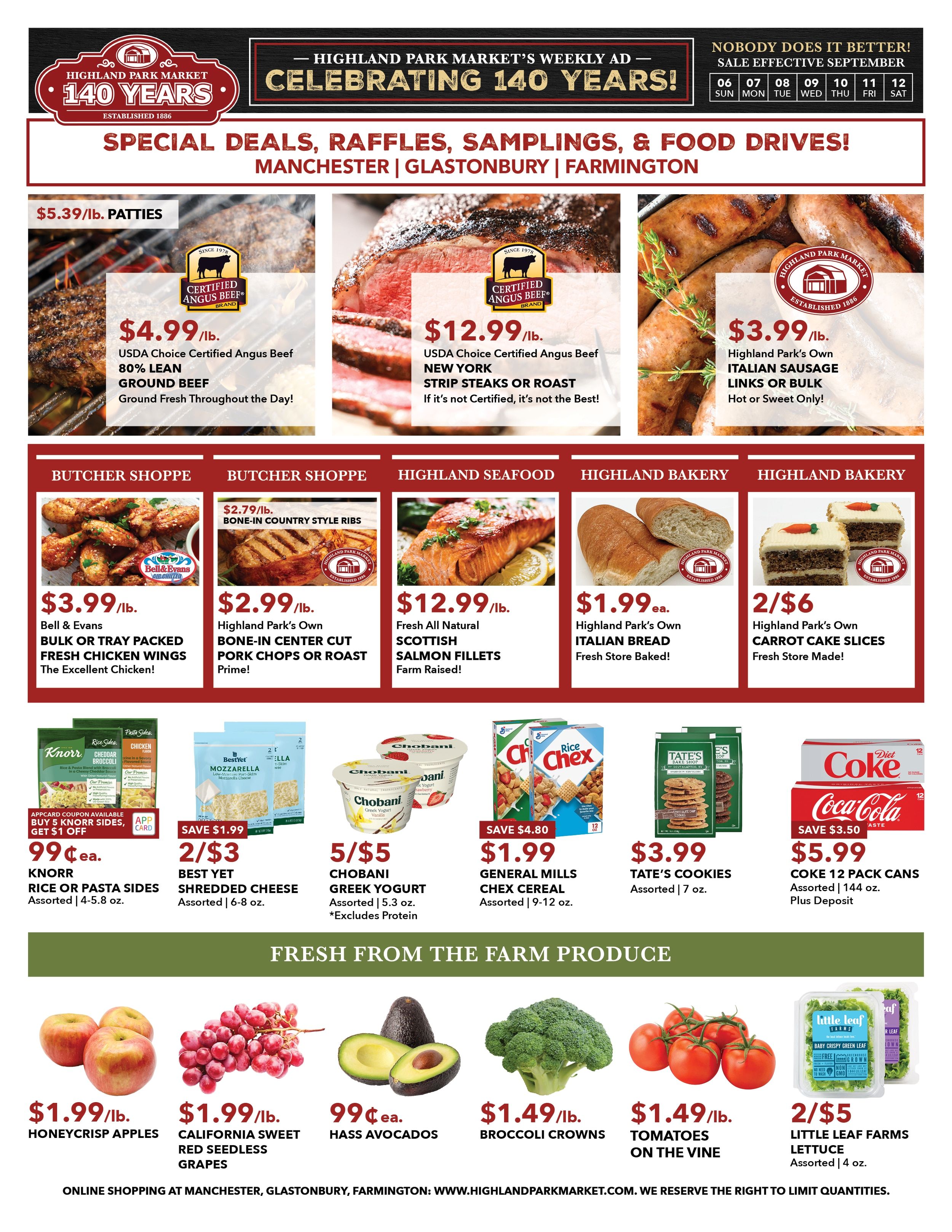 Highland Park Market Weekly Ad September 6 - 12, 2026