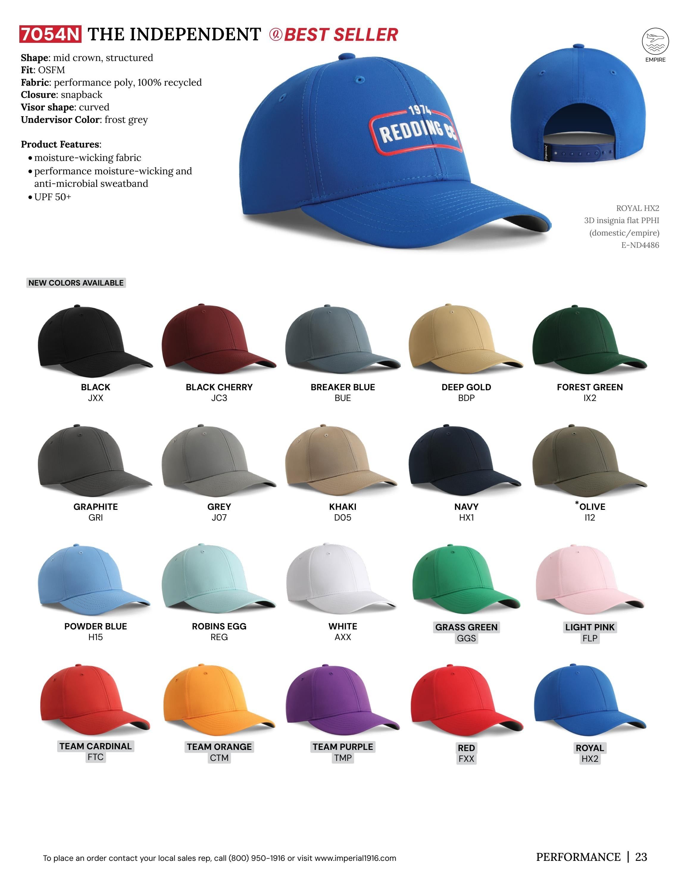 Imperial Headwear Headwear Catalog Weekly Ad August 1, 2026 - December 31, 2027