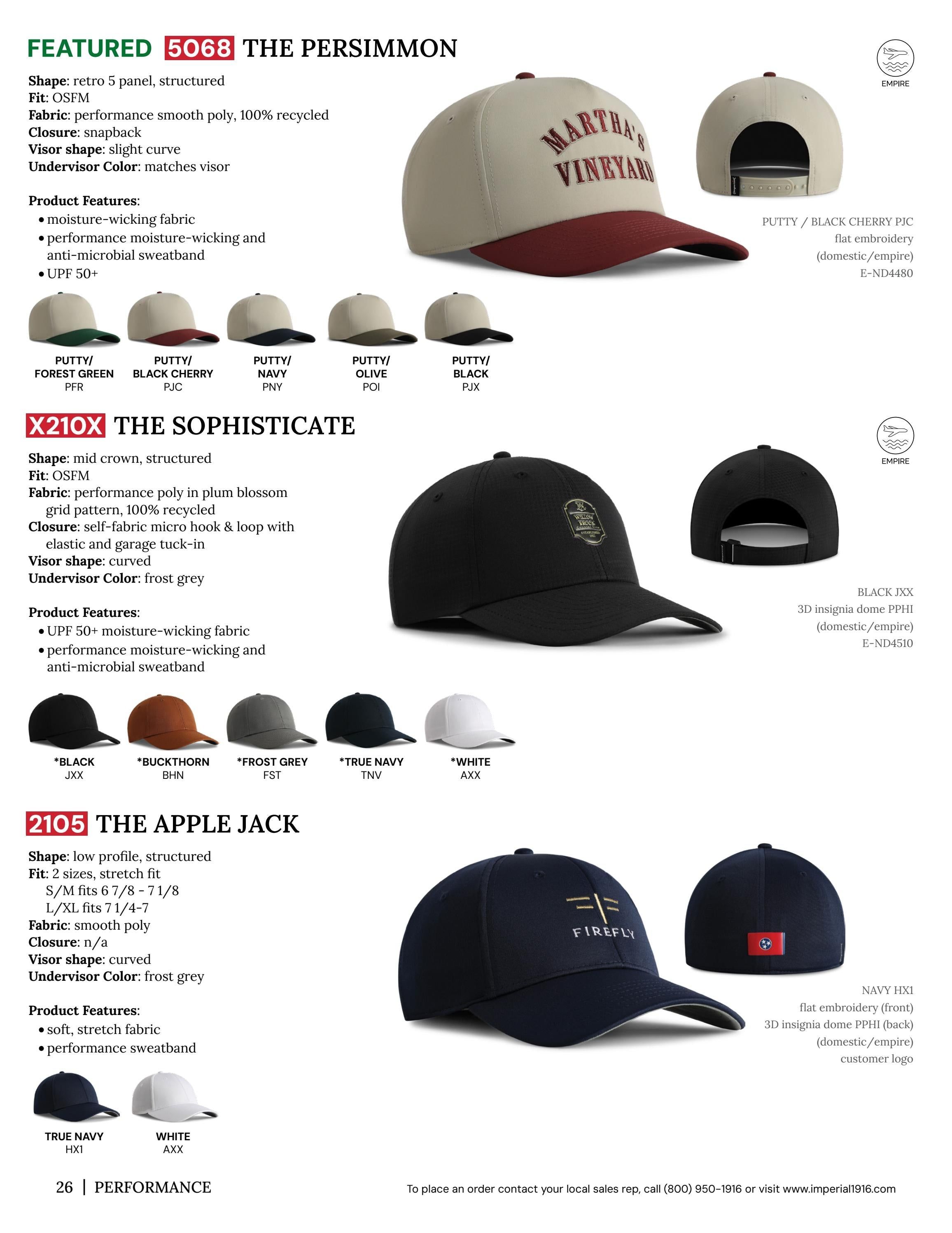 Imperial Headwear Headwear Catalog Weekly Ad August 1, 2026 - December 31, 2027
