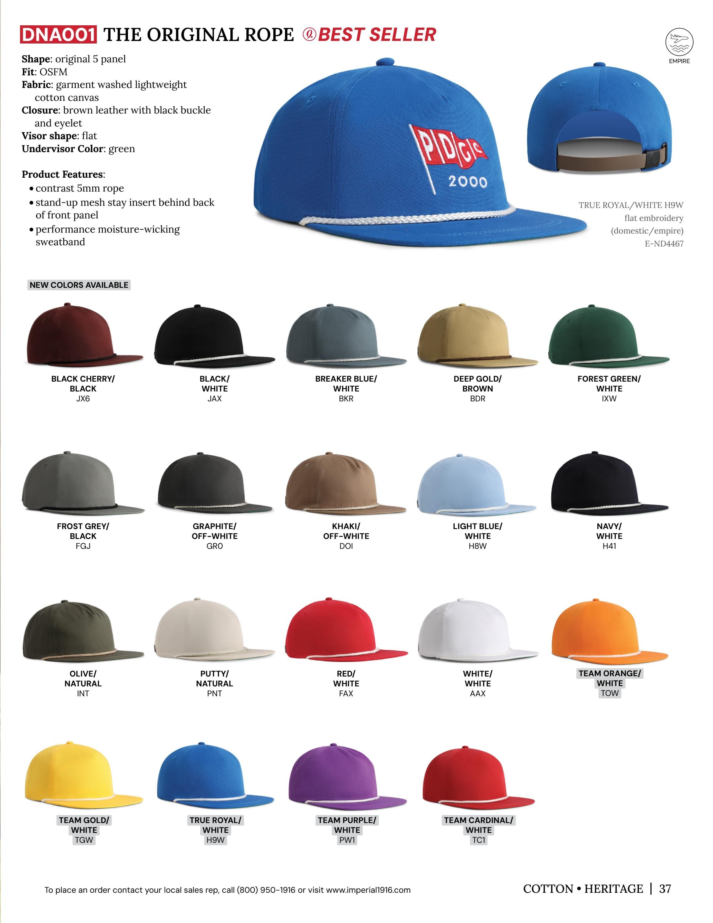 Imperial Headwear Headwear Catalog Weekly Ad August 1, 2026 - December 31, 2027