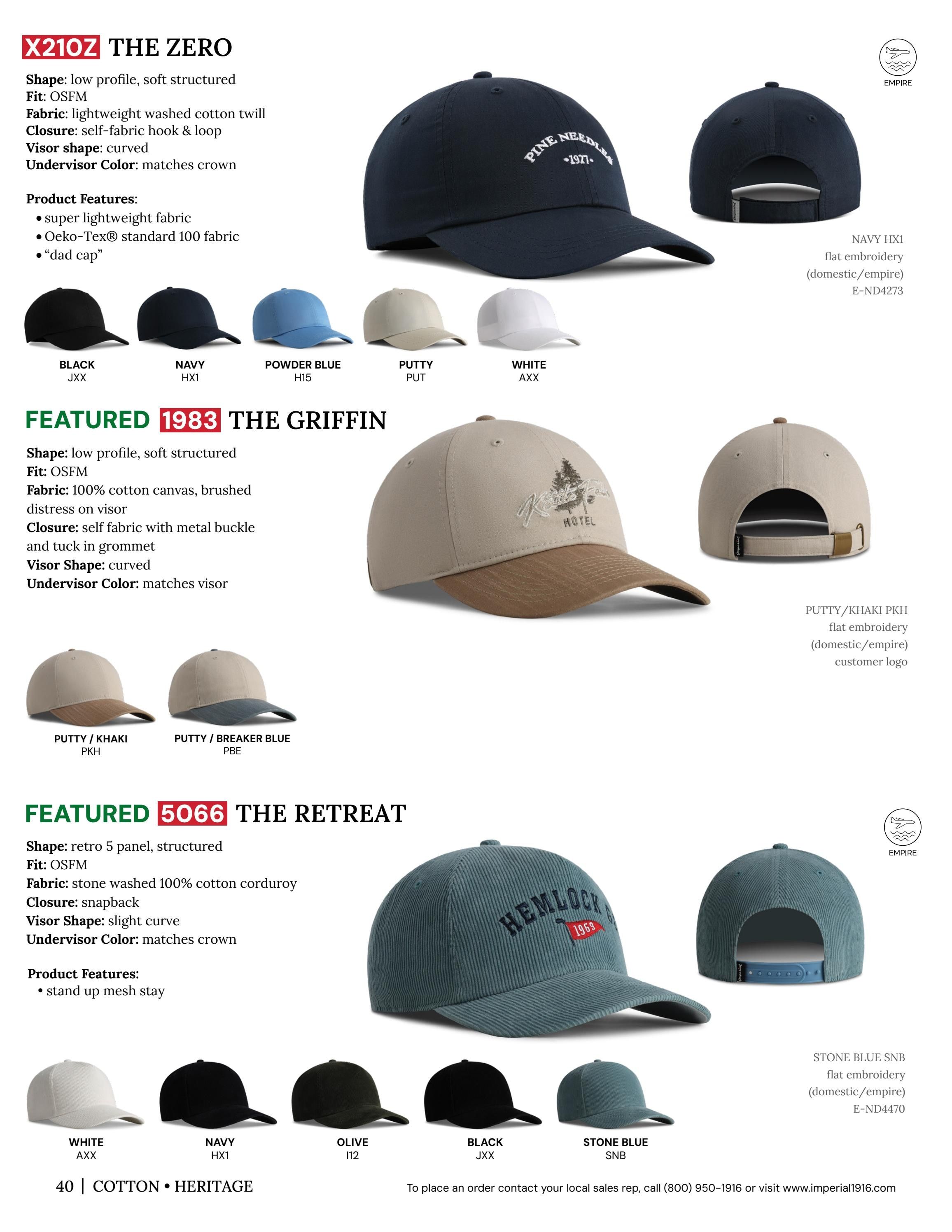 Imperial Headwear Headwear Catalog Weekly Ad August 1, 2026 - December 31, 2027
