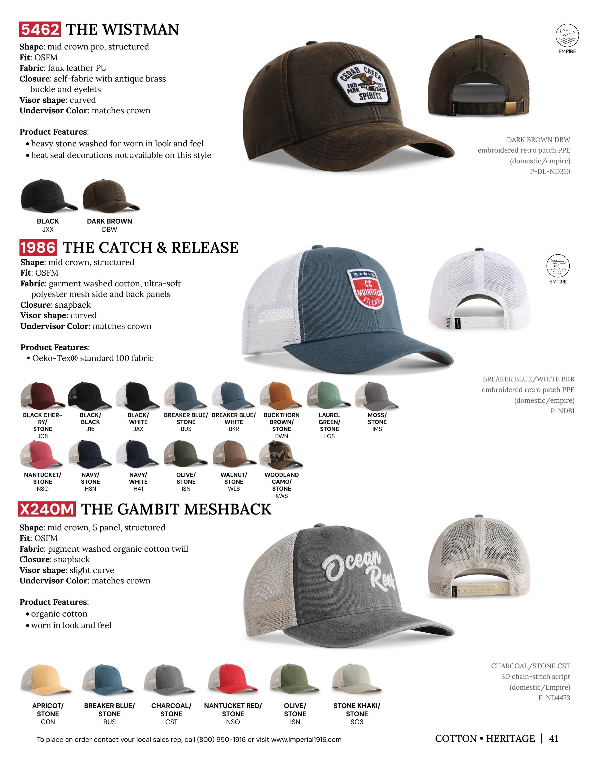Imperial Headwear Headwear Catalog Weekly Ad August 1, 2026 - December 31, 2027