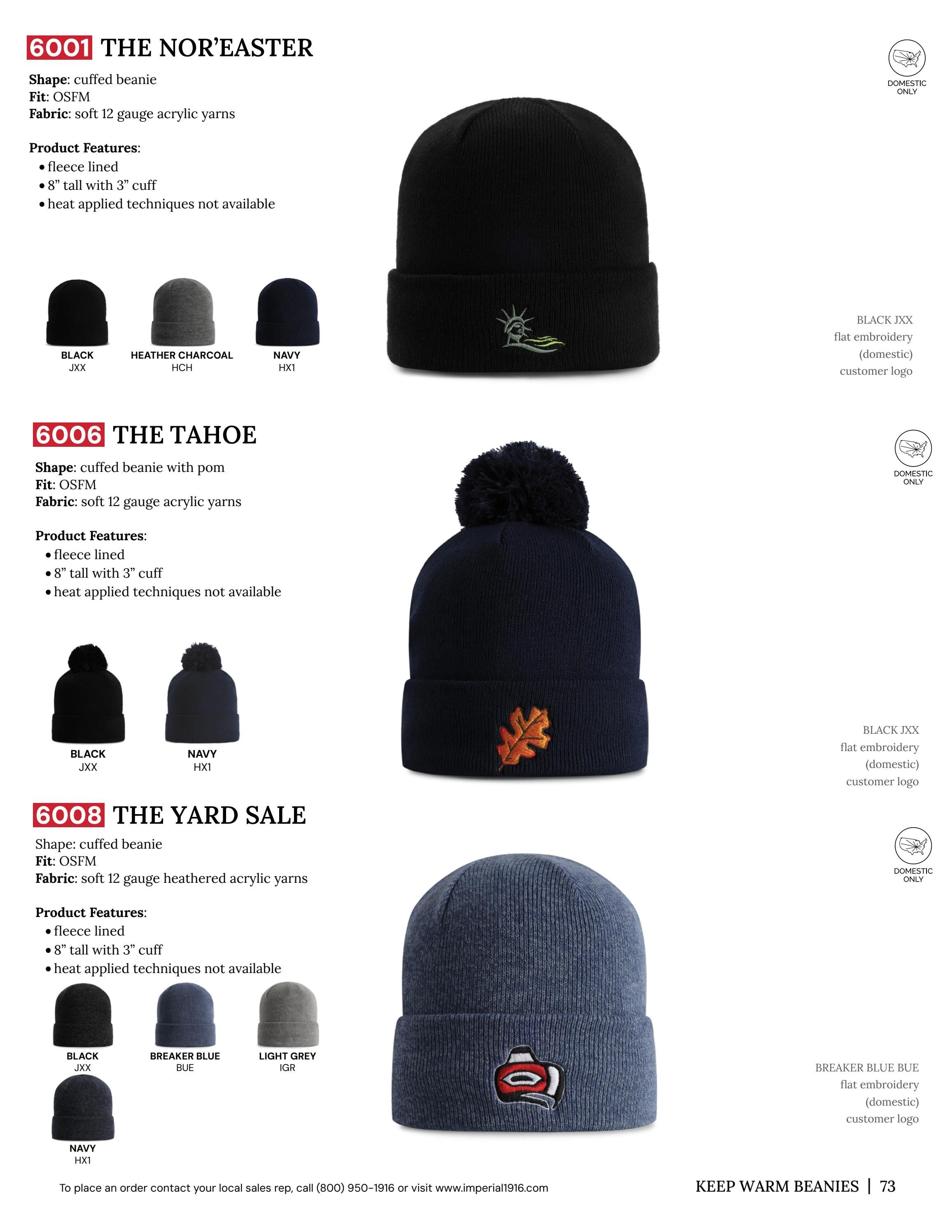 Imperial Headwear Headwear Catalog Weekly Ad August 1, 2026 - December 31, 2027