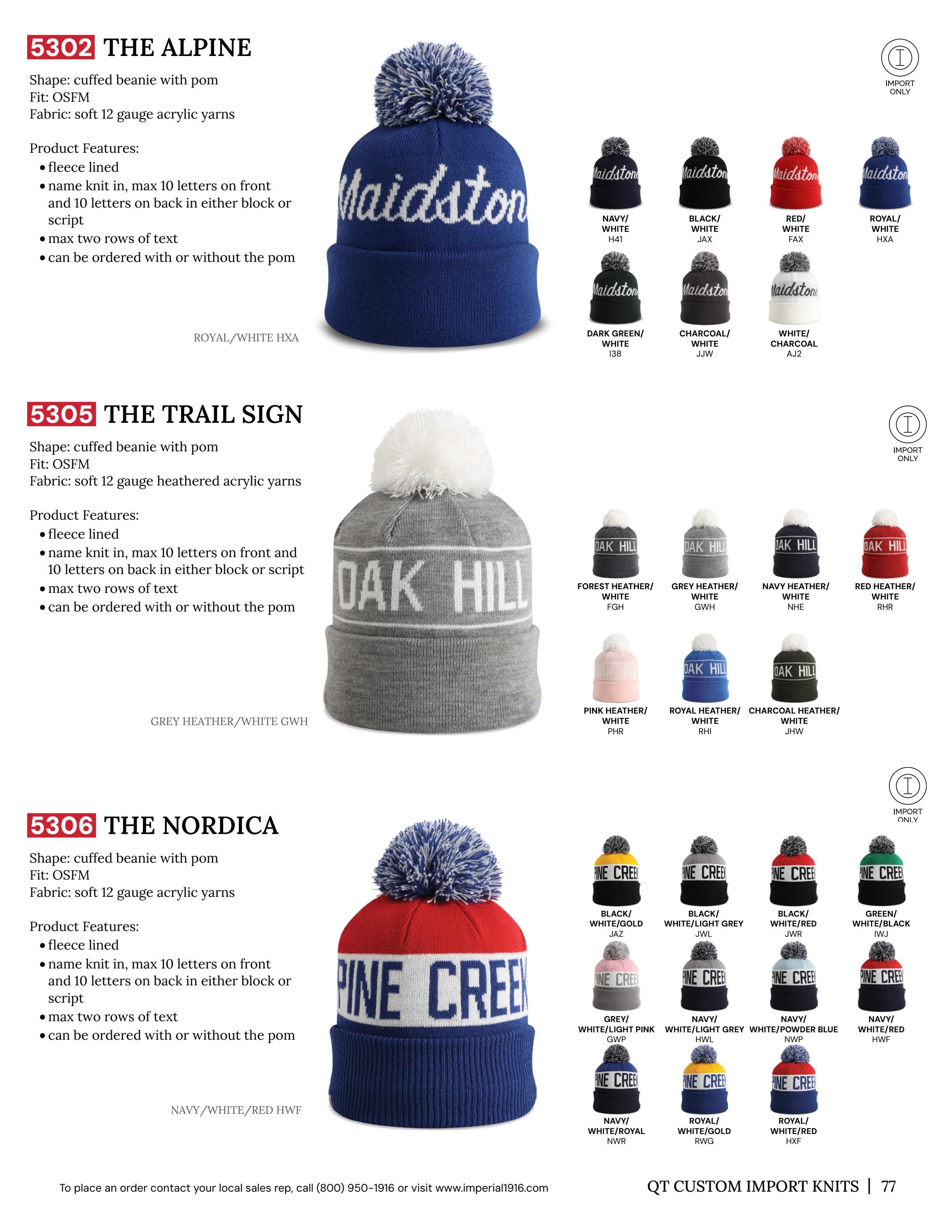 Imperial Headwear Headwear Catalog Weekly Ad August 1, 2026 - December 31, 2027