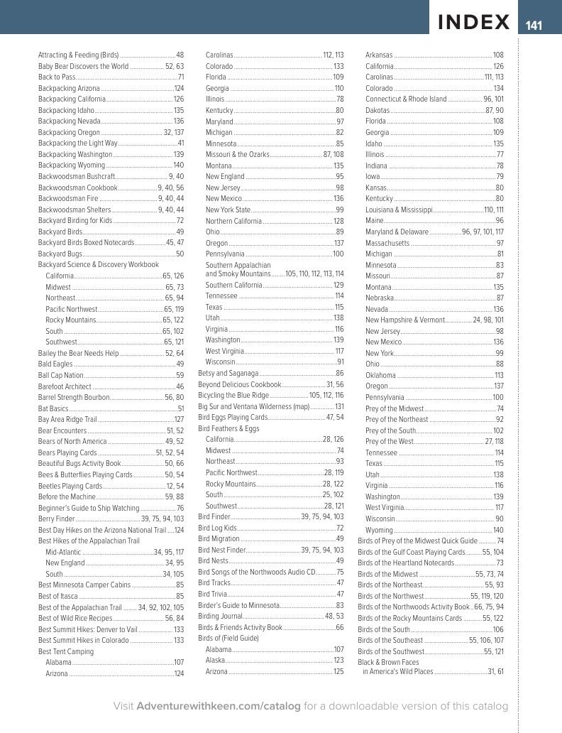 AdventureKEEN National Books Catalog Weekly Ad January 1 - December 31, 2026