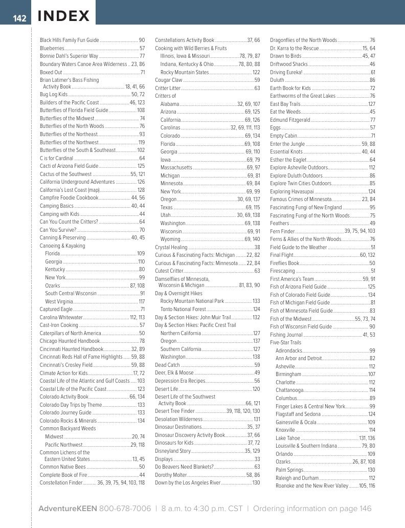 AdventureKEEN National Books Catalog Weekly Ad January 1 - December 31, 2026