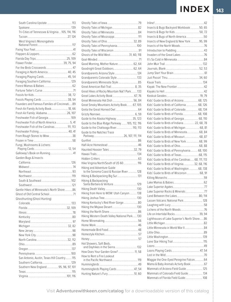 AdventureKEEN National Books Catalog Weekly Ad January 1 - December 31, 2026