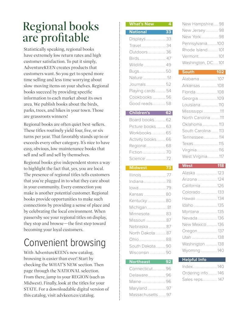 AdventureKEEN National Books Catalog Weekly Ad January 1 - December 31, 2026