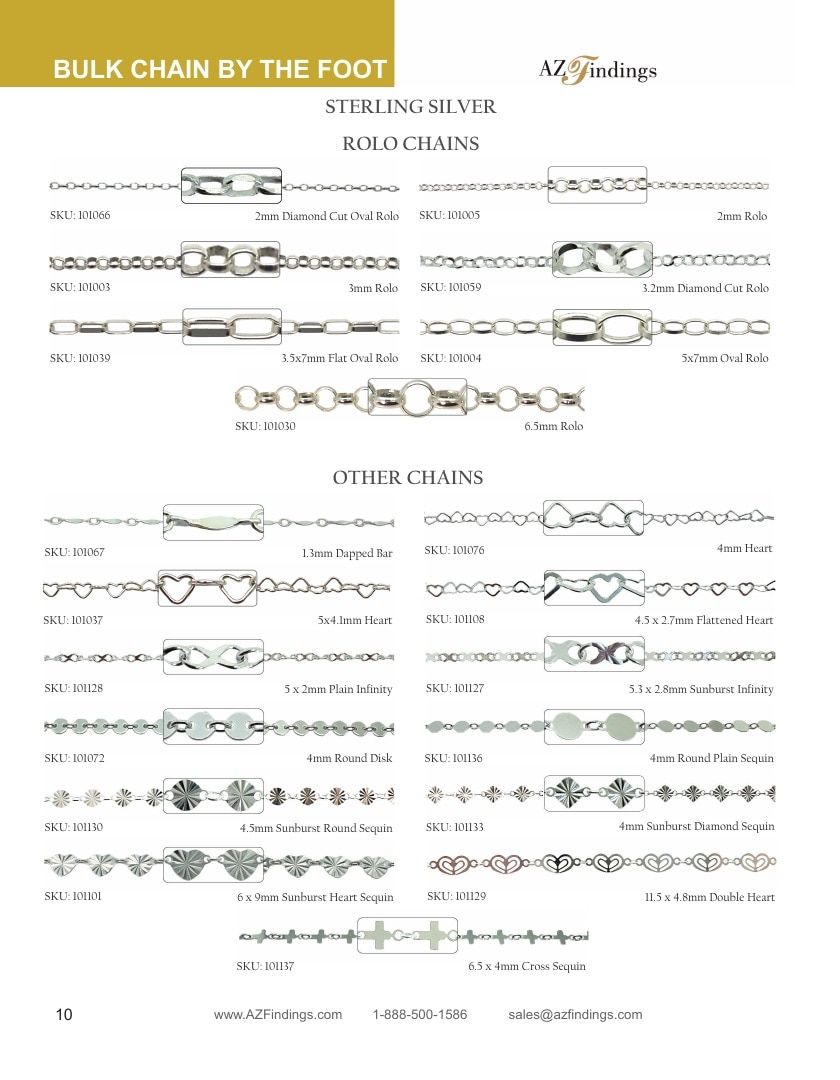 AZ Findings Permanent Jewelry Catalog Weekly Ad January 1 - December 31, 2026