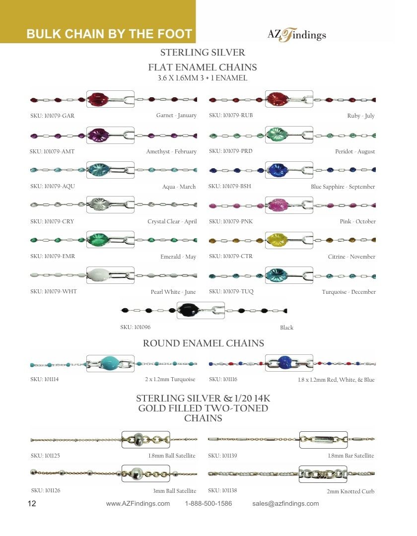 AZ Findings Permanent Jewelry Catalog Weekly Ad January 1 - December 31, 2026
