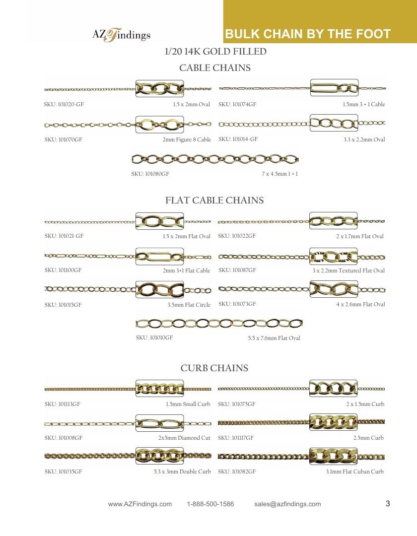 AZ Findings Permanent Jewelry Catalog Weekly Ad January 1 - December 31, 2026