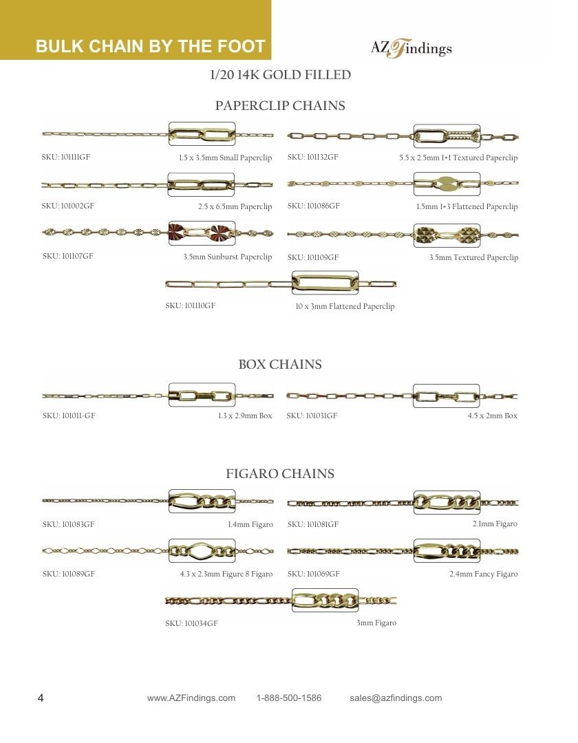 AZ Findings Permanent Jewelry Catalog Weekly Ad January 1 - December 31, 2026