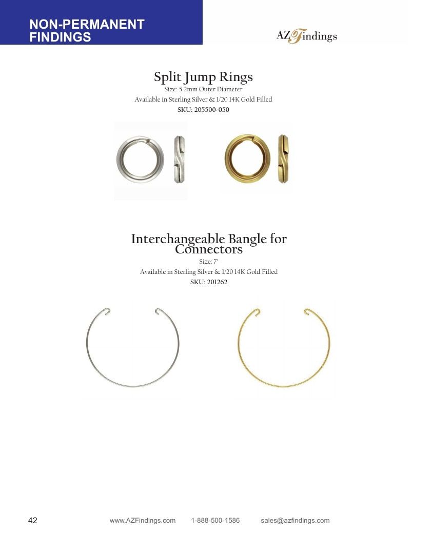 AZ Findings Permanent Jewelry Catalog Weekly Ad January 1 - December 31, 2026