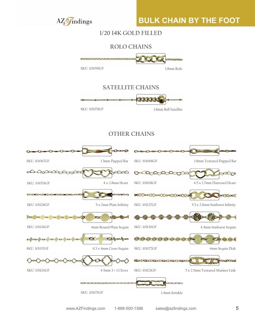 AZ Findings Permanent Jewelry Catalog Weekly Ad January 1 - December 31, 2026