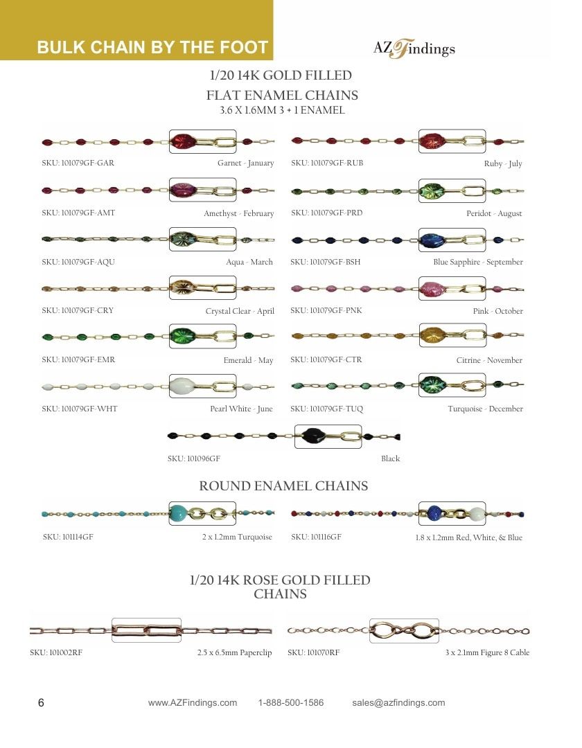 AZ Findings Permanent Jewelry Catalog Weekly Ad January 1 - December 31, 2026