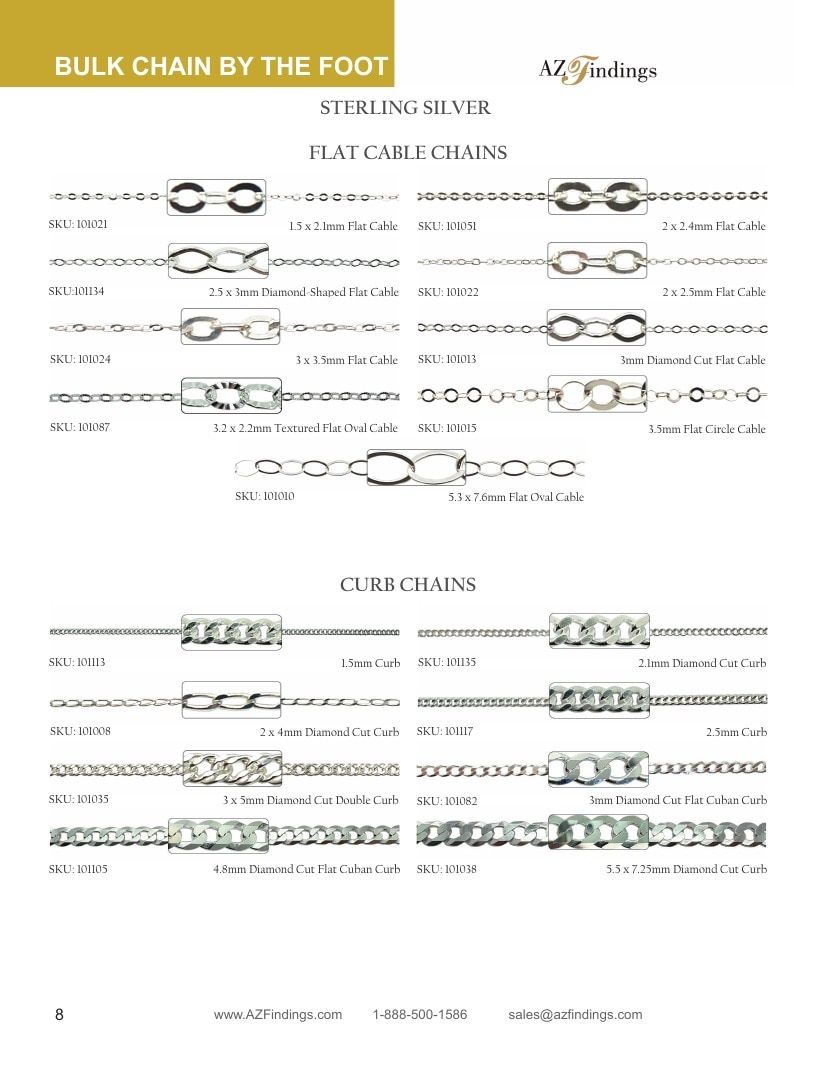 AZ Findings Permanent Jewelry Catalog Weekly Ad January 1 - December 31, 2026