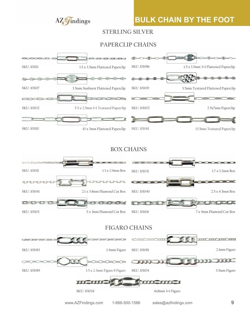 AZ Findings Permanent Jewelry Catalog Weekly Ad January 1 - December 31, 2026