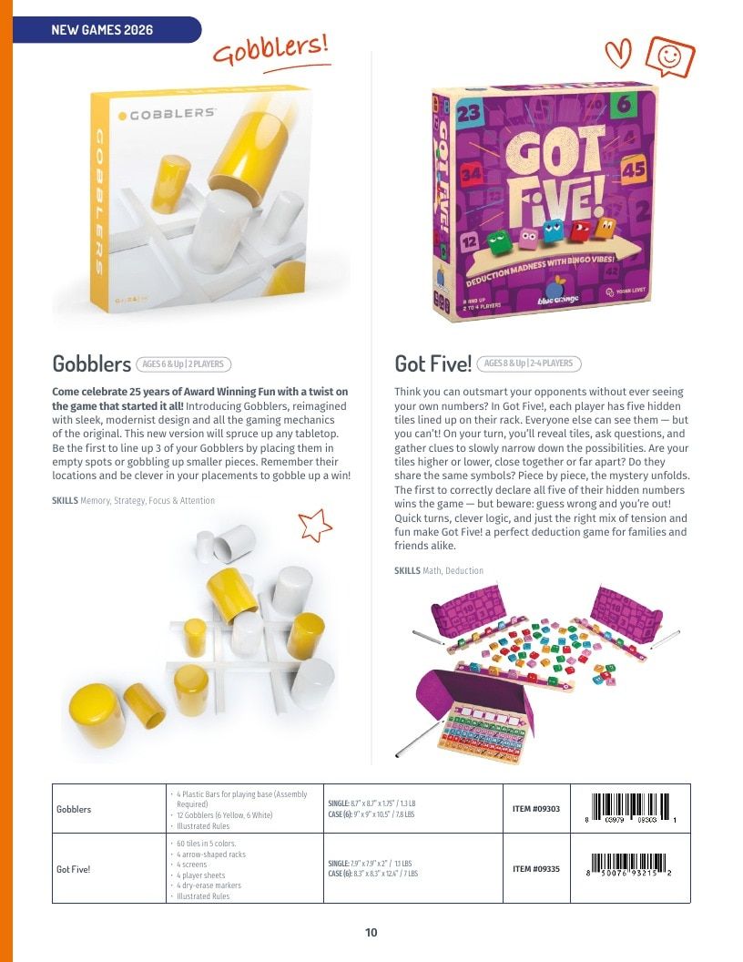 Blue Orange Games Annual Games Catalog Weekly Ad January 1 - December 31, 2026