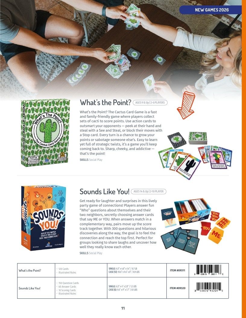 Blue Orange Games Annual Games Catalog Weekly Ad January 1 - December 31, 2026