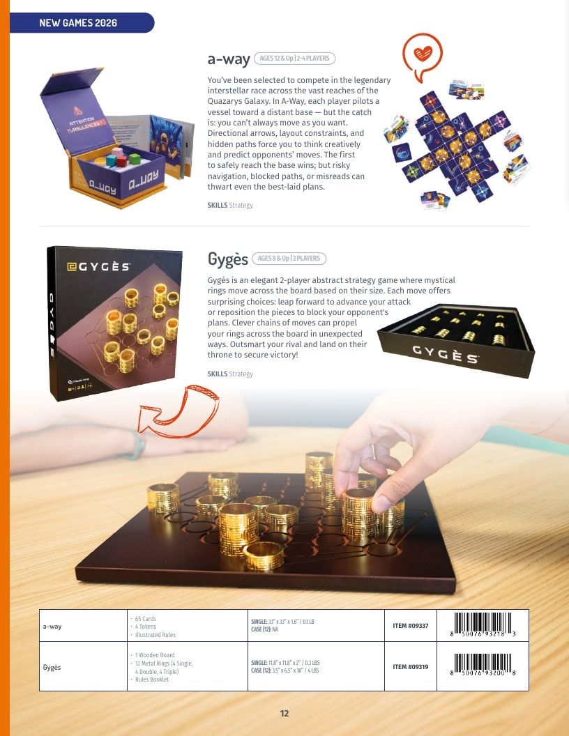 Blue Orange Games Annual Games Catalog Weekly Ad January 1 - December 31, 2026