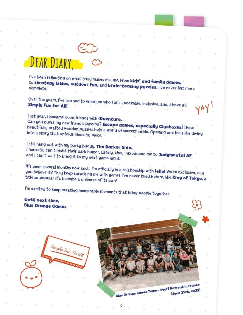 Blue Orange Games Annual Games Catalog Weekly Ad January 1 - December 31, 2026