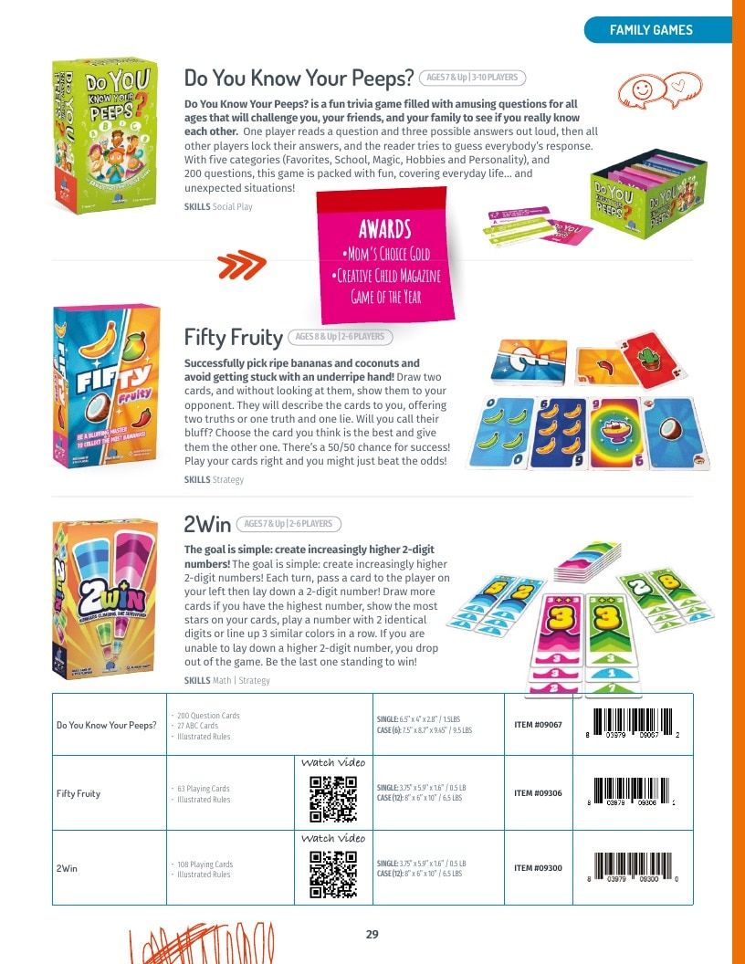 Blue Orange Games Annual Games Catalog Weekly Ad January 1 - December 31, 2026