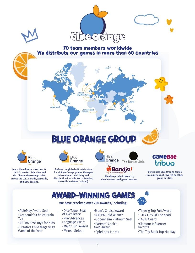 Blue Orange Games Annual Games Catalog Weekly Ad January 1 - December 31, 2026