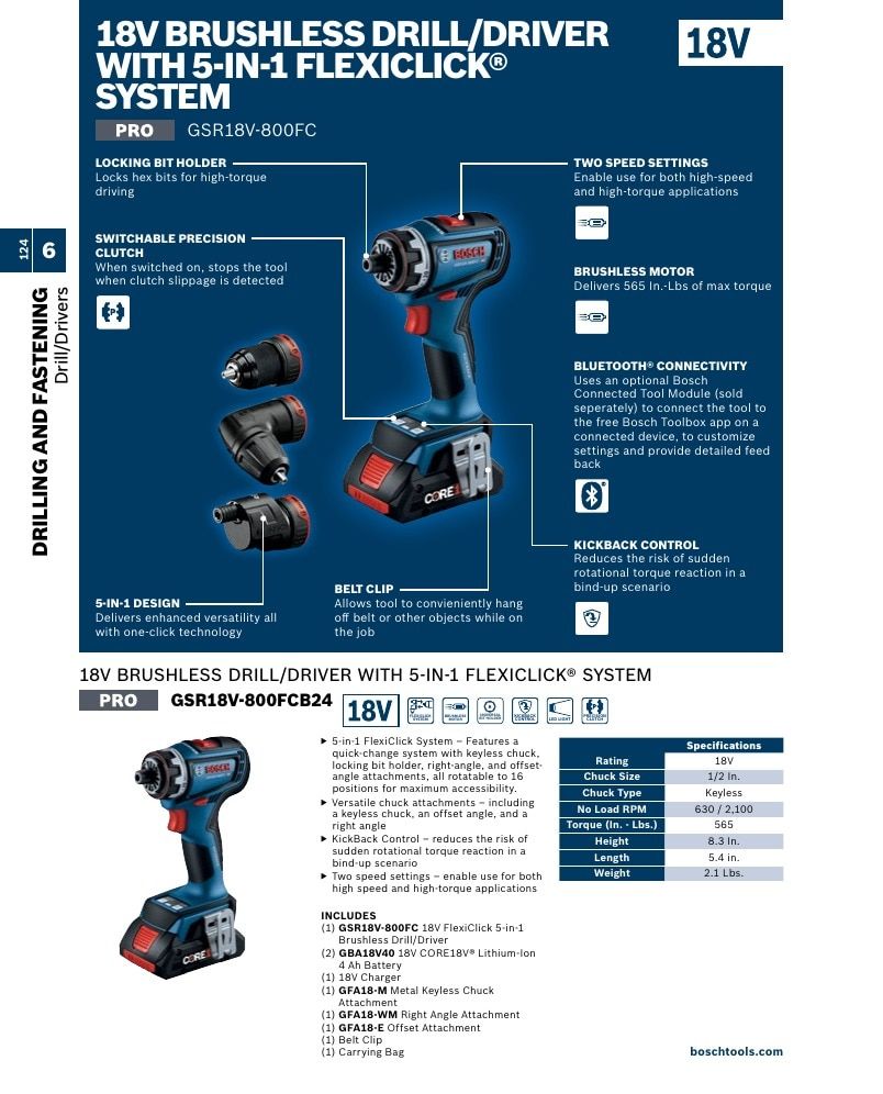 Bosch Power Tools Power Tools Catalog Weekly Ad January 1 - December 31, 2026