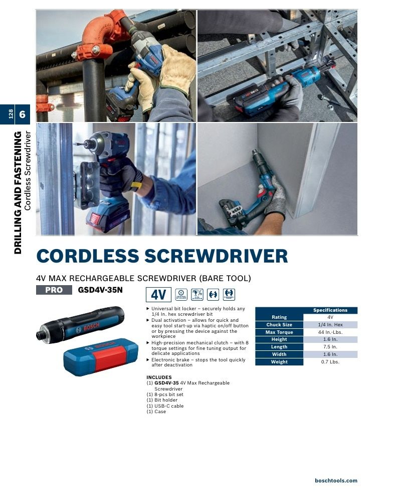 Bosch Power Tools Power Tools Catalog Weekly Ad January 1 - December 31, 2026