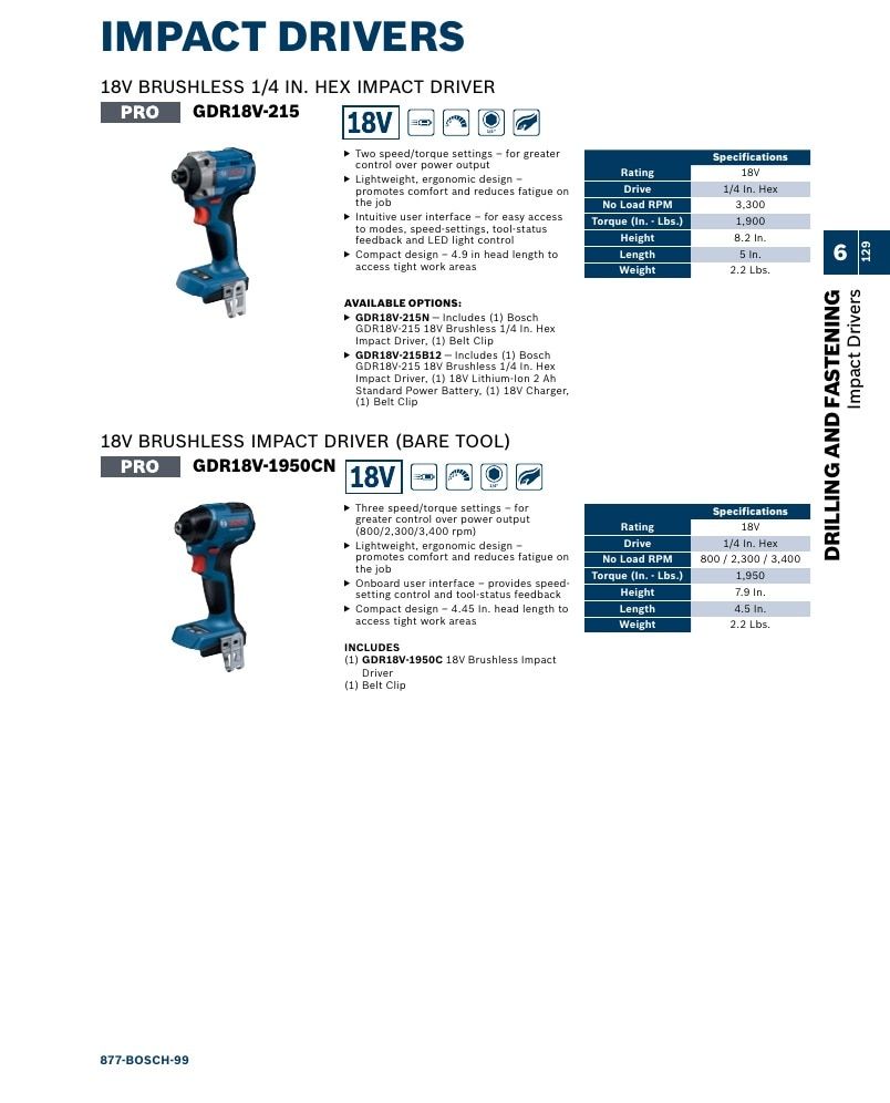 Bosch Power Tools Power Tools Catalog Weekly Ad January 1 - December 31, 2026