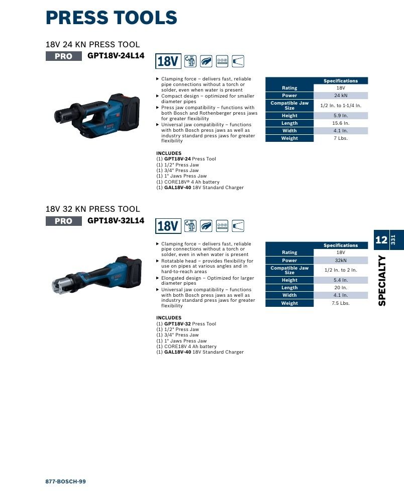 Bosch Power Tools Power Tools Catalog Weekly Ad January 1 - December 31, 2026