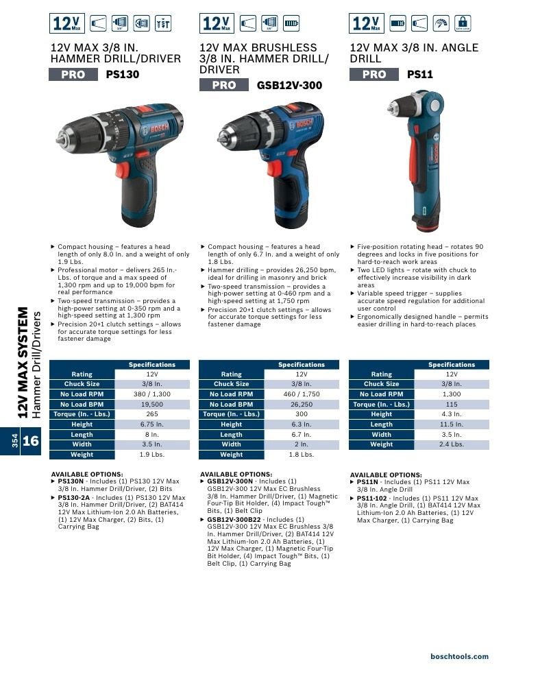 Bosch Power Tools Power Tools Catalog Weekly Ad January 1 - December 31, 2026