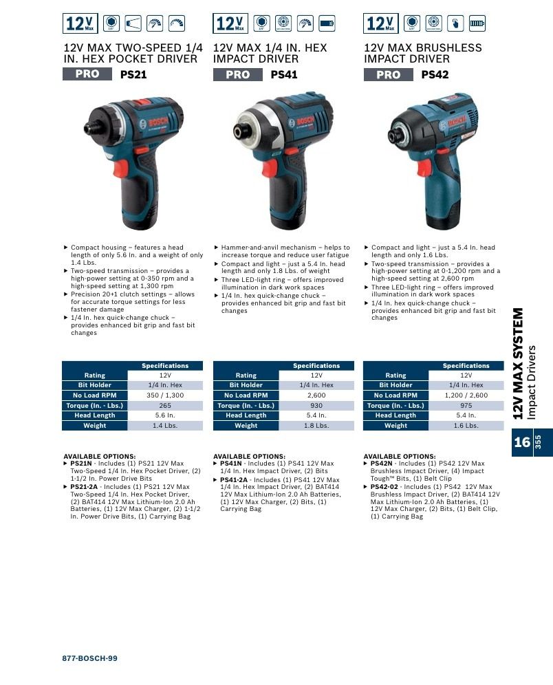 Bosch Power Tools Power Tools Catalog Weekly Ad January 1 - December 31, 2026