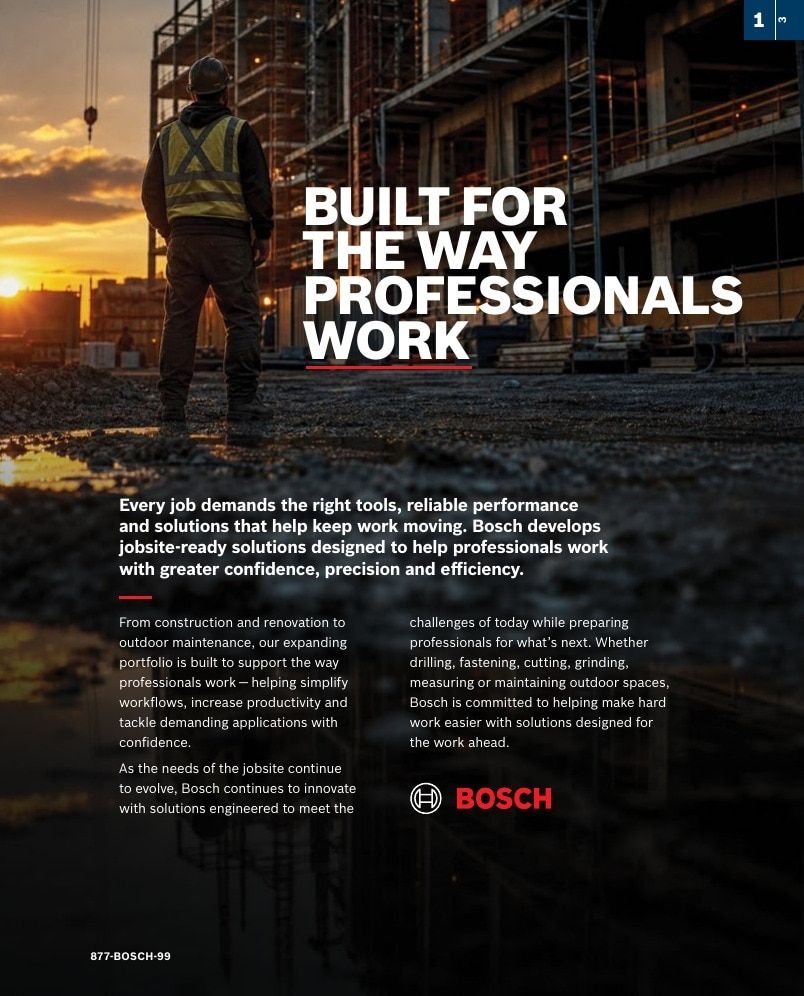 Bosch Power Tools Power Tools Catalog Weekly Ad January 1 - December 31, 2026